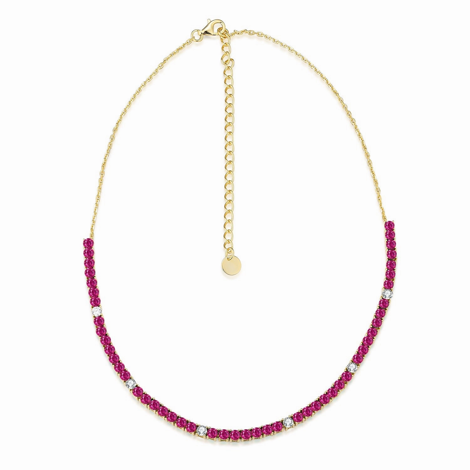 Sterling Silver Colorful 55 Stone Tennis Necklace Gorgeous Item