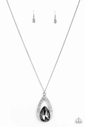 Gorgeous Item Leisure Wear Paparazzi Accessories ? Notorious Noble - Silver Necklace?Flat Rate Ship $4.50?