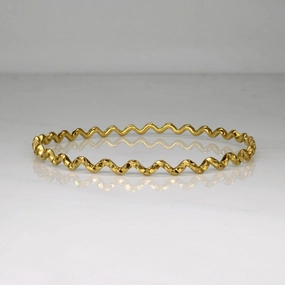 Romantic Layer Luxury Shine 22k Yellow Gold Bracelet | 8" |