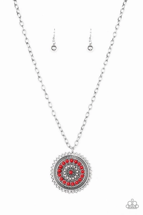 Formal Beaded Piece Private Adornment Paparazzi Accessories ?Lost SOL - Red Necklace? Flat Rate Ship $4.50?