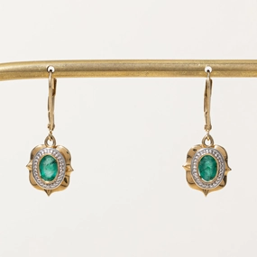 Emerald Drop Earrings | 0.80ctw | Casual Fit Dazzling Finish