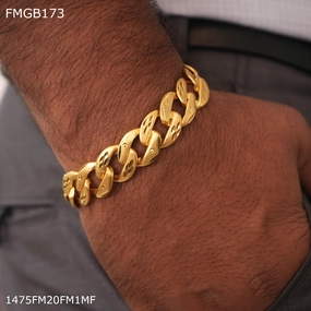 Freemen pokal gold plated bracelet for Men - FMGB173 Featured Design