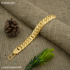 Freemen Broad pokal gold plated Bracelet for Men - FMGB145 Fortunate Amalgamations