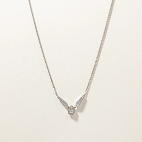 Cluster Diamond Necklace | 0.70ctw | 18"| Sparkling Edge Sophisticated Edge