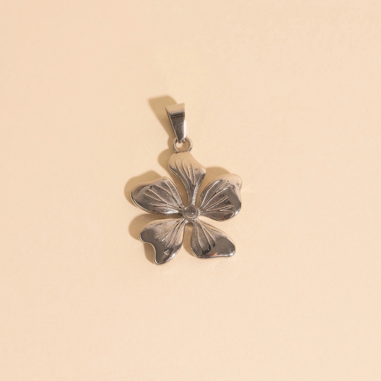 Graceful Flow Flower Necklace Charm