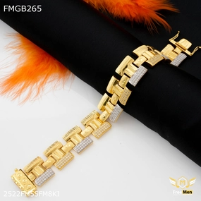 Freemen Designer H Lock with AD Bracelate for Men - FMGB265 Verified Craft