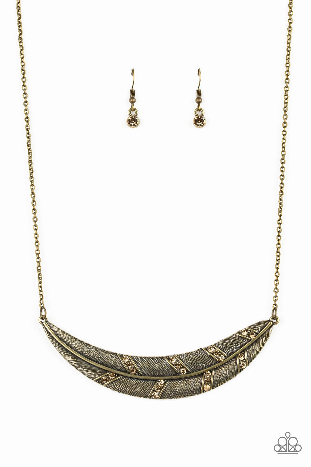 Paparazzi Accessories ? Say You QUILL - Brass Necklace?Flat Rate Ship $4.50? Youth Present