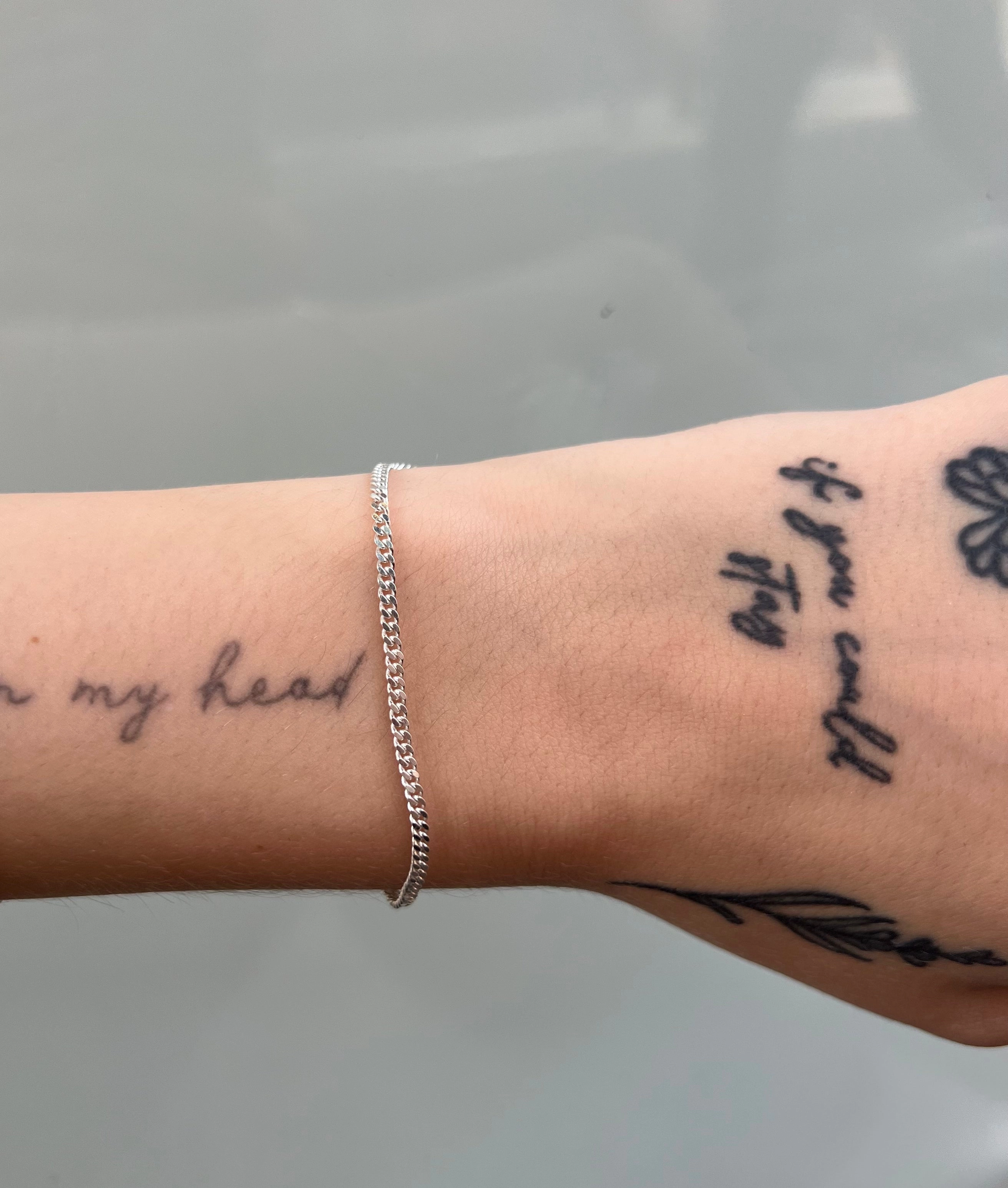 Bold Jewelry Shine Petite Curb Sterling Silver