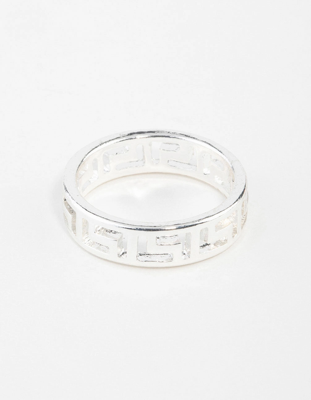 Classic Style Silver Geometric Ring