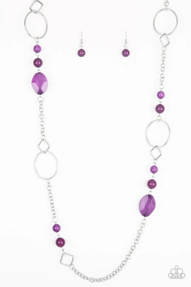 Paparazzi Accessories ?Very Visionary - Purple Necklace? Flat Rate Ship $4.50? Career Jewelry