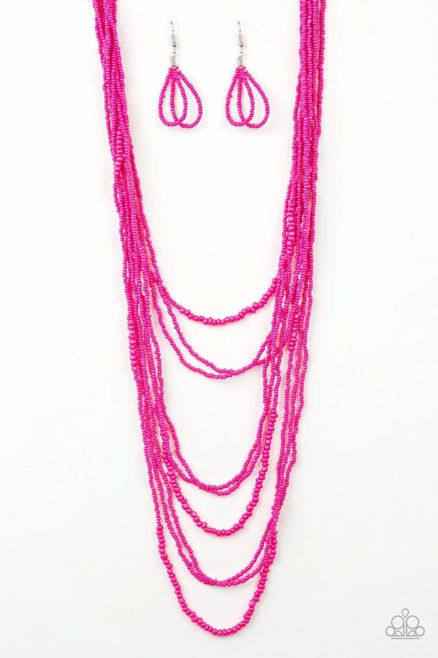 Paparazzi Accessories ?Totally Tonga - Pink Necklace? Flat Rate Ship $4.50? Premium item Luxury piece