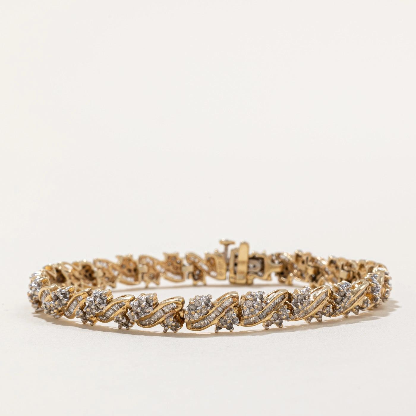 Vintage Multi Cut Diamond Bracelet | 2.35ctw | 7" | Quick Spark
