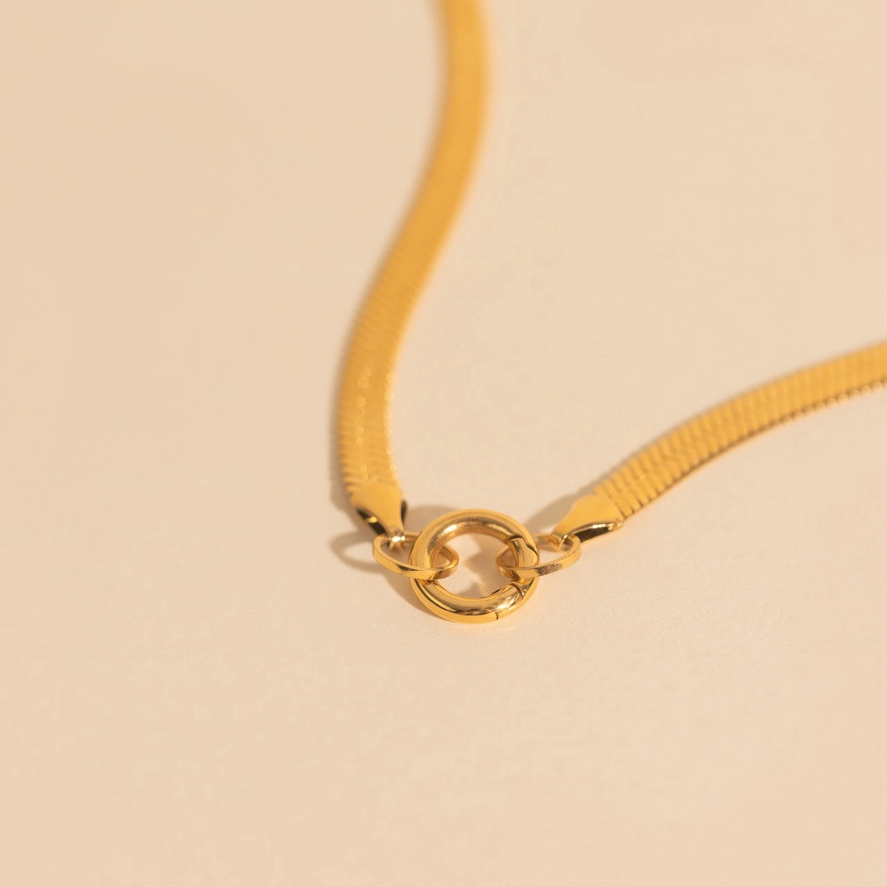 Snake Chain Necklace Minimal Mood Glamour Appeal