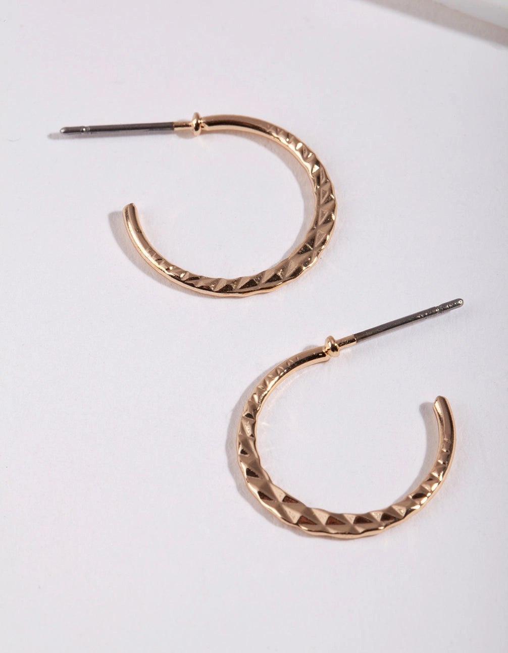 Brilliant Piece Gold 16MM Beaded Hoop Earrings