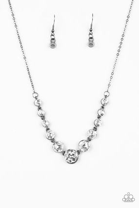 Paparazzi Accessories ? Leading Socialite - Black Necklace?Flat Rate Ship $4.50? Climate Friendly Accessory Party Night Adornment