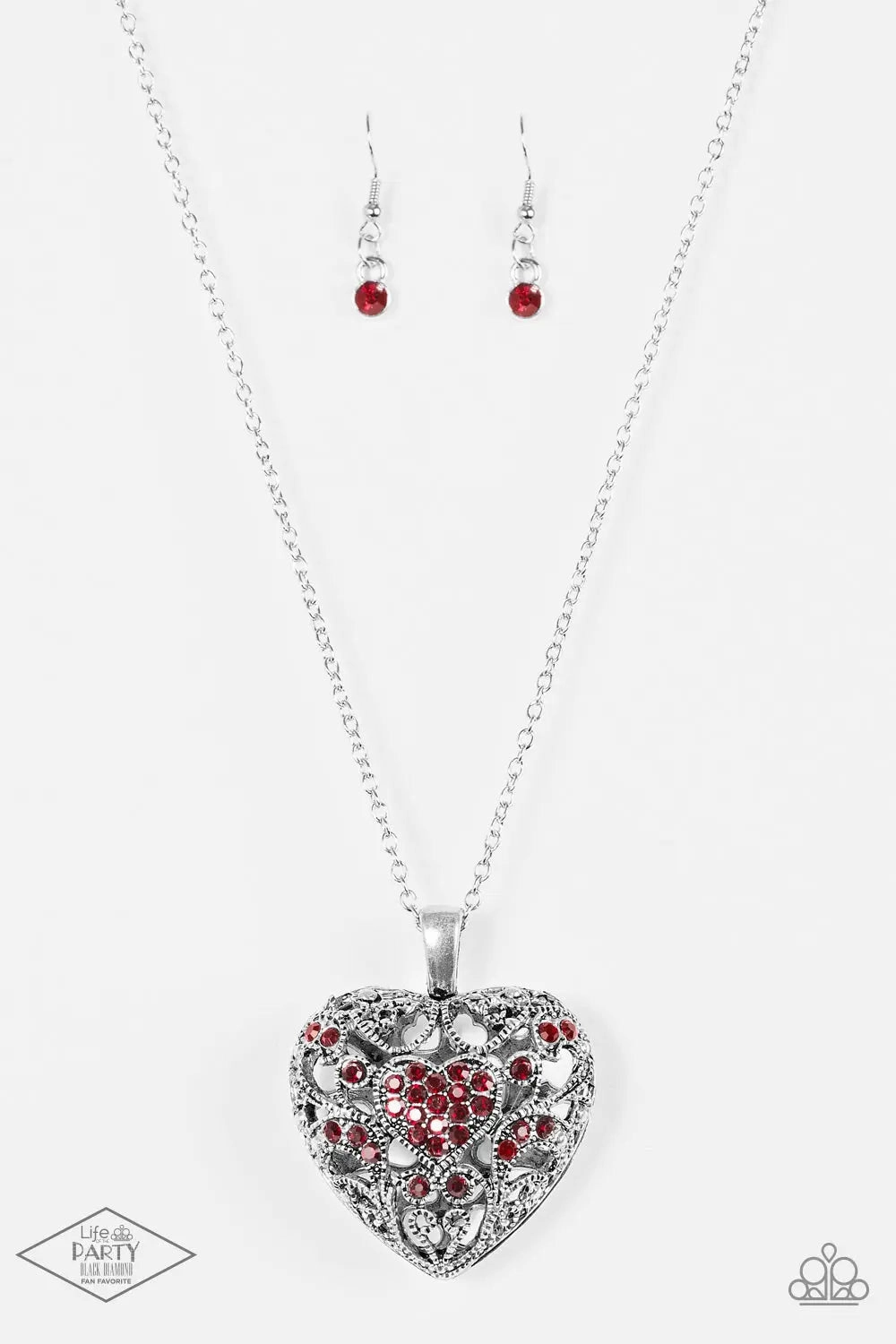 Paparazzi Accessories ? Heartless Heiress - Red Necklace?Flat Rate Ship $4.50? Timeless Look Statement Style
