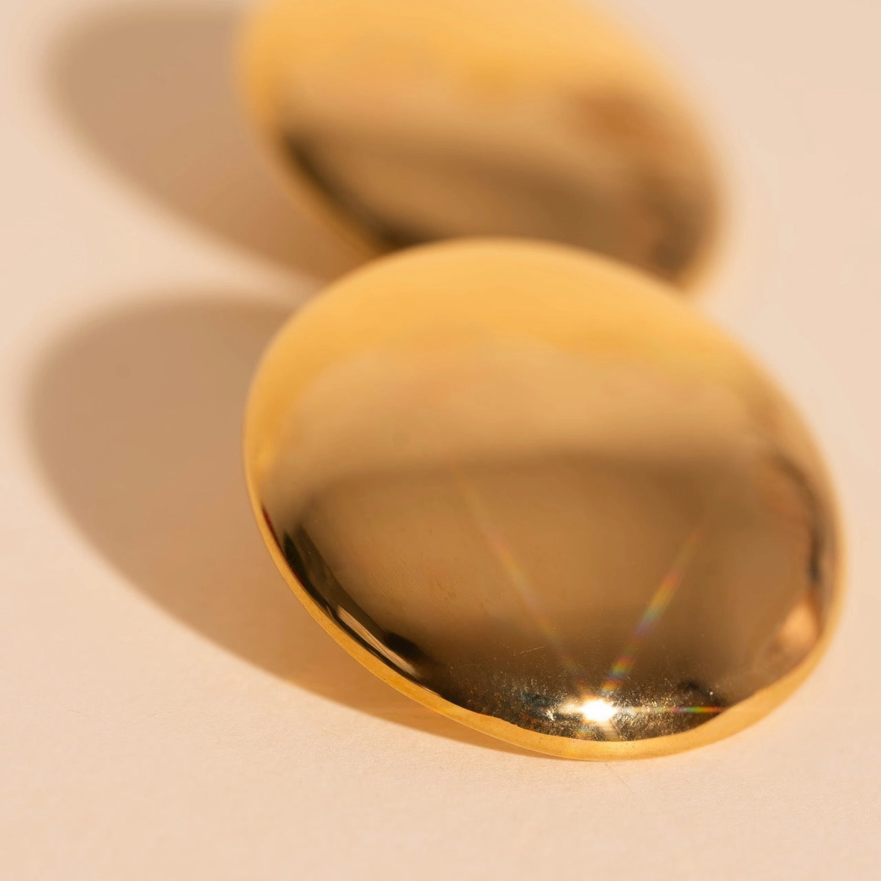 Jumbo Button Stud Earrings Vibrant Touch