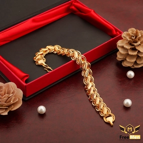 Freemen gold plated Leaf breslet FM006 ( 6 months warranty ) Pleasant Fusions