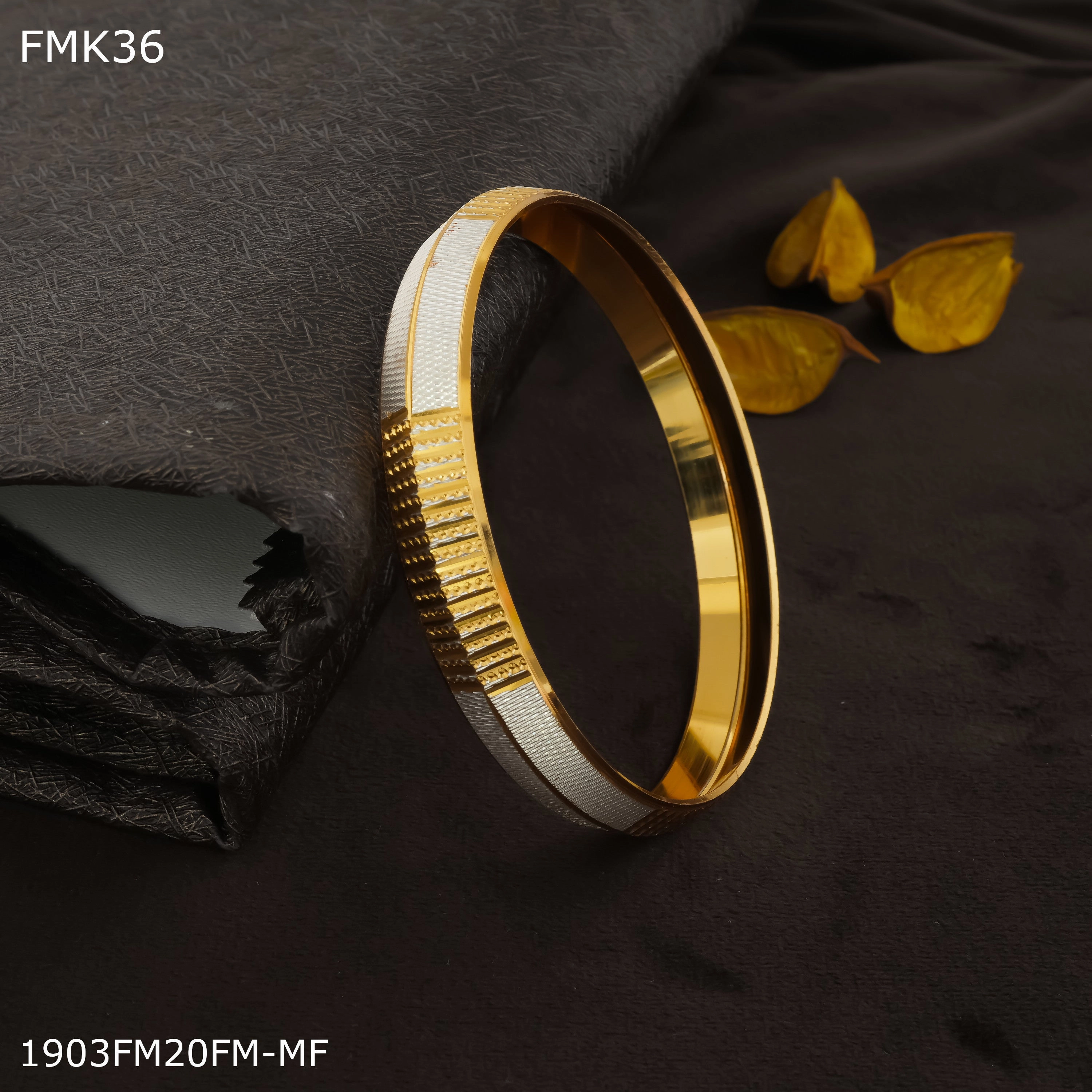 Pan-Regional Fame FreeMen golden and silver kada for Men FMK36