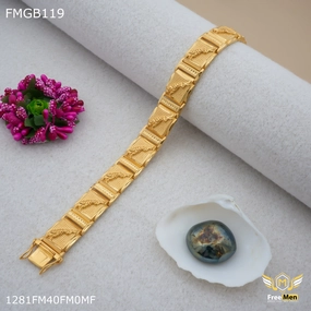 Freemen Jaguar gold plated Bracelet for Men - FMGB119 Unlimited Composite