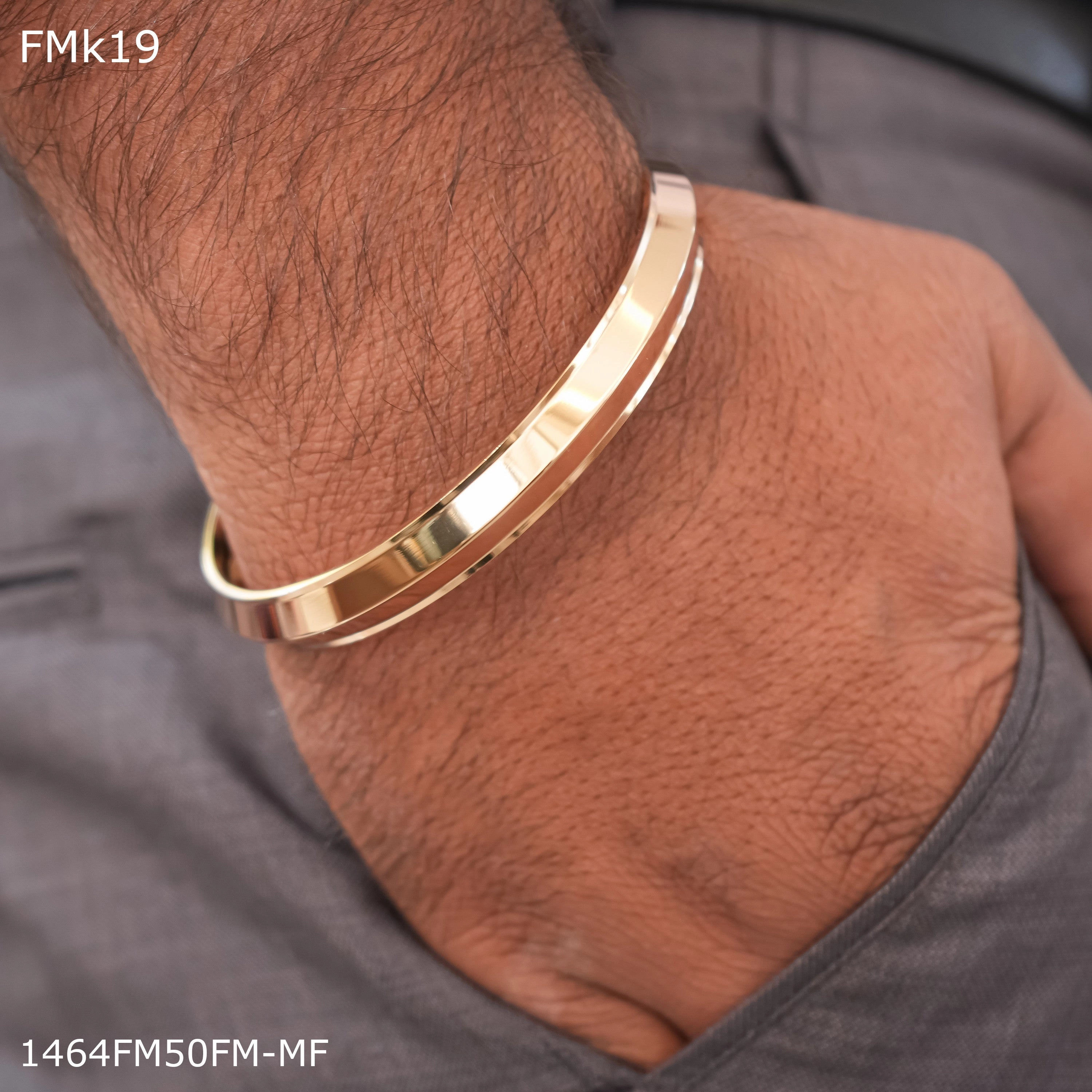 FreeMen Rose gold kada for Men FMK19 Dependable Source Showstopper