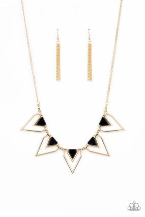 Paparazzi Accessories ?The Pack Leader - Gold Necklace? Flat Rate Ship $4.50? Winter Look Signifying Item