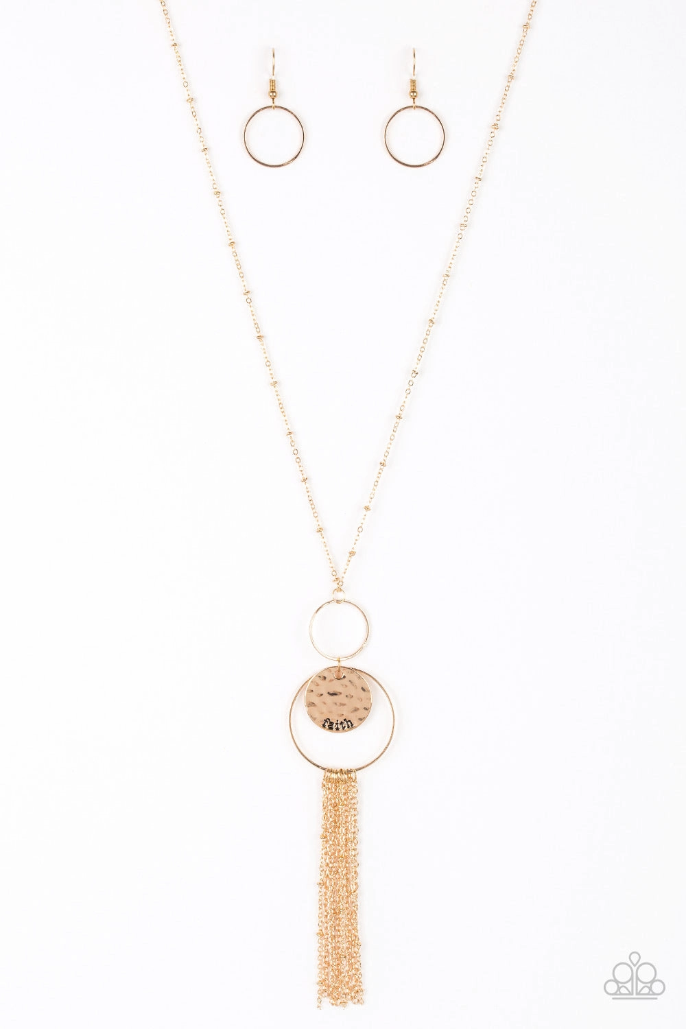 Versatile Look Timeless Accessory Paparazzi Accessories ? Faith Makes All Things Possible - Gold Necklace?Flat Rate Ship $4.50?