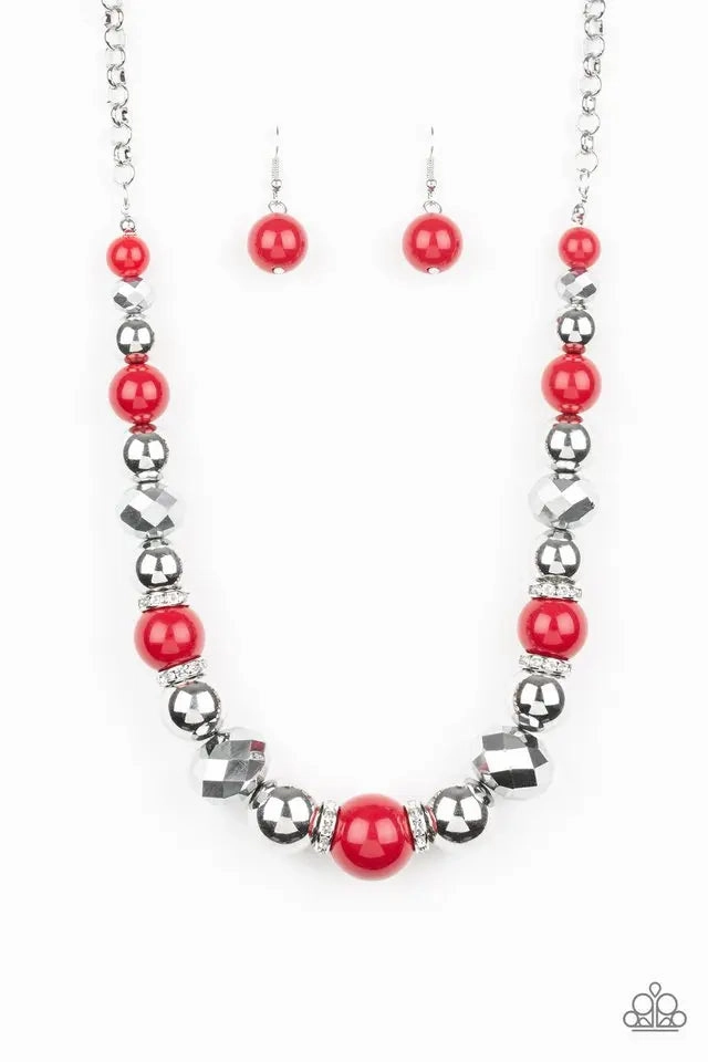 Family Gift Paparazzi Accessories ?Weekend Party - Red Necklace? Flat Rate Ship $4.50?