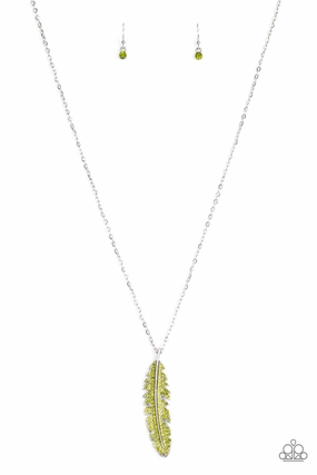 Paparazzi Accessories ? Soaring High - Green Necklace?Flat Rate Ship $4.50? Artistic Look Substantial Accessory