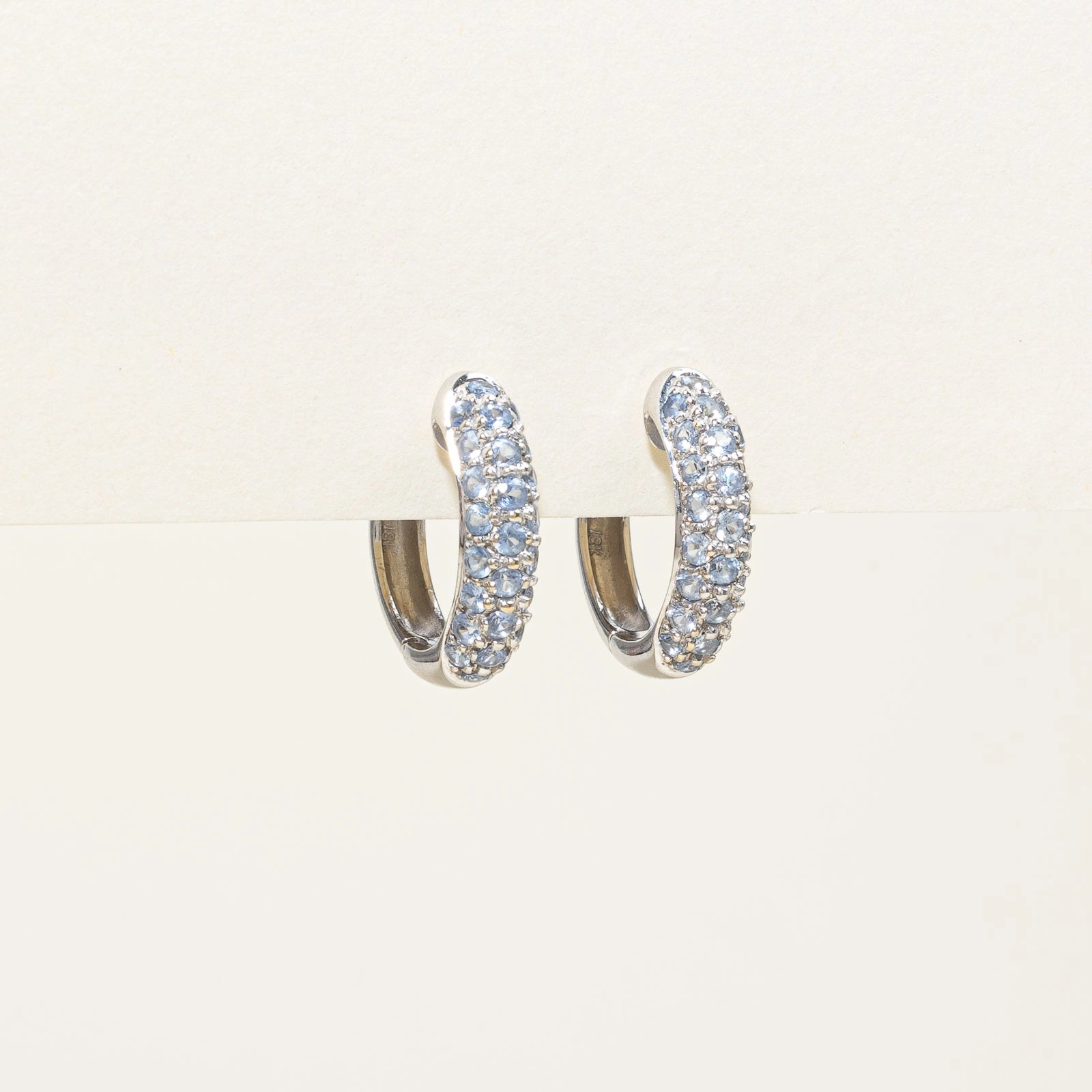 Artisan Accent Casual Style Tanzanite Huggie Earrings | 1.00ctw |