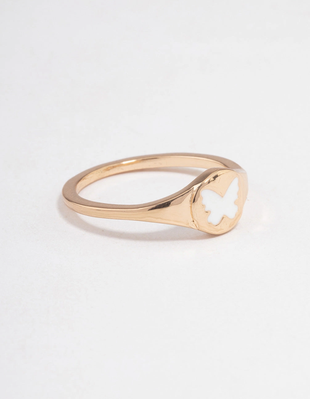 Gold Butterfly Signet Ring Affordable Mark fashion lover