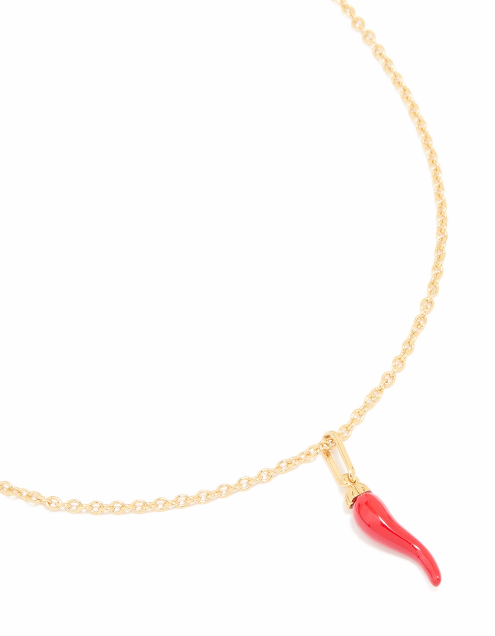 Amazing Item Gold Plated Chilli Pendant Necklace