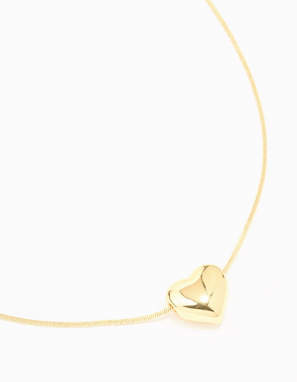 Fashion Present Elegant Teen Gold Plated Heart Pendant Necklace
