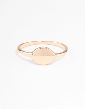 Gold Rounded Metal Ring Ritual Object Affordable Item