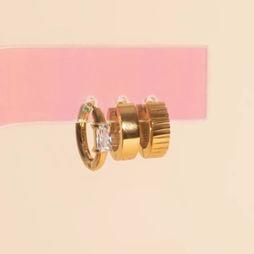 Gold Rush Stack Pack (3 pairs) Comfort Style Elegant Embellishments