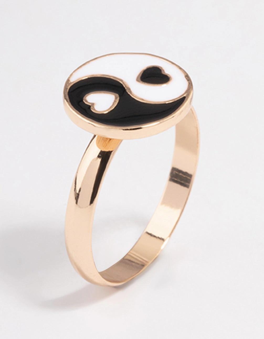 Durable Accessory Gold Yin & Yang Ring