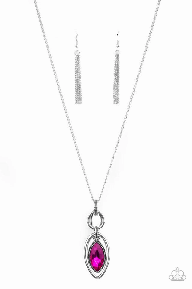 Paparazzi Accessories ?Glamorously Glaring - Pink Necklace?Flat Rate Ship $4.50? Vintage Gift