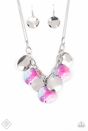 Exquisite Style Iconic Piece Paparazzi Accessories ? Tie Dye Drama - Multi Necklace?Flat Rate Ship $4.50?
