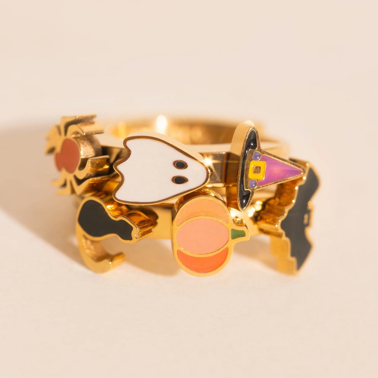 Fashion Statement Halloween 3D Huggie Hoop Earrings