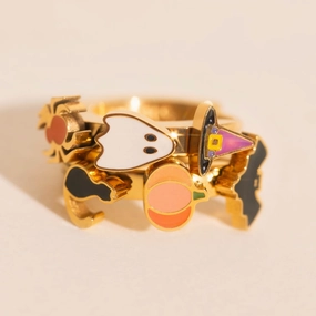 Sophisticated Style Halloween 3D Huggie Hoop Earrings