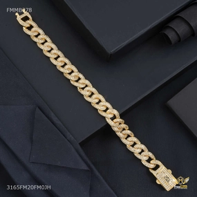 Endless Combinations Luxury Ring to Ring Dimonds Bracelet for Men - FMMB379