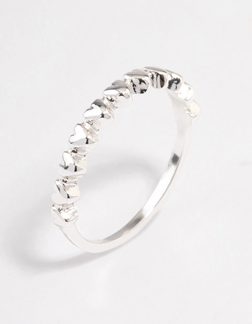 Silver Mini Hearts Ring Affordable Article