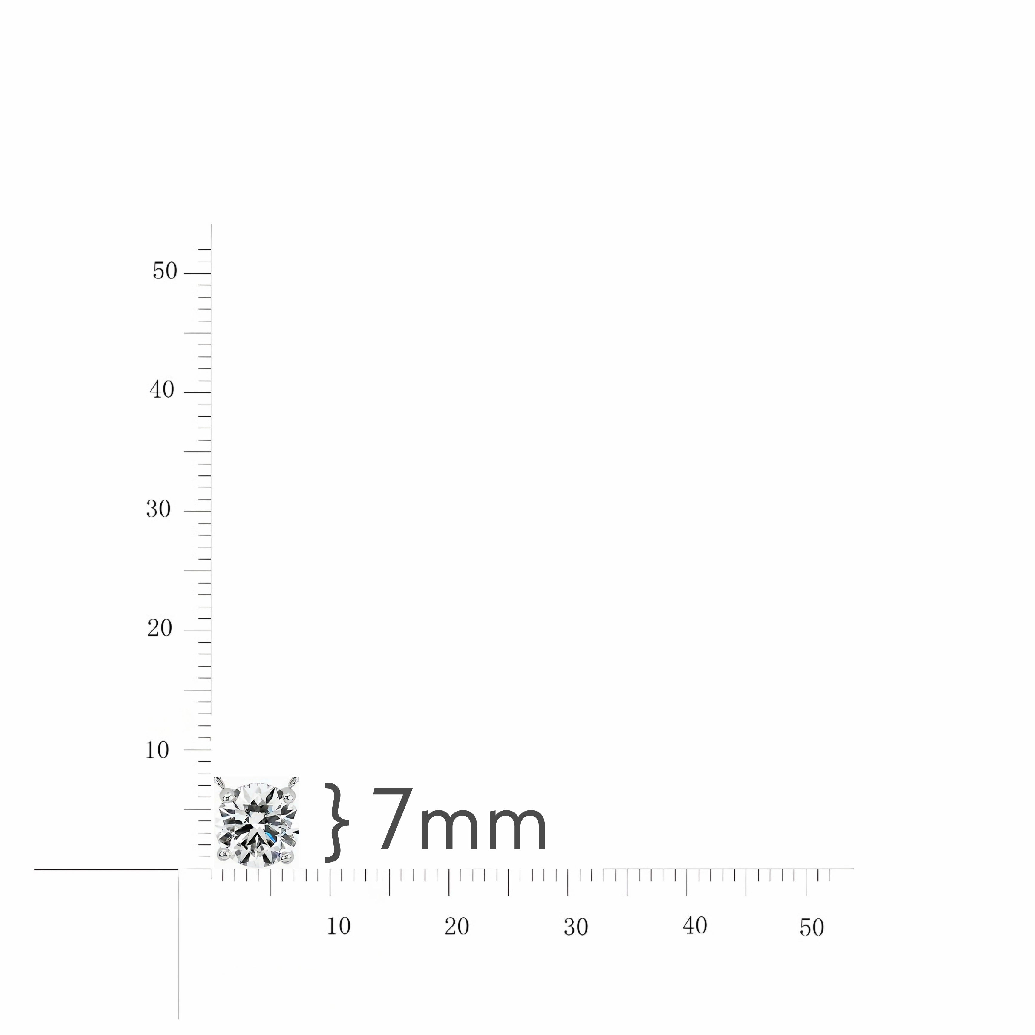 Rhodium Plated Sterling Silver CZ Solitaire Necklace Fine Jewelry