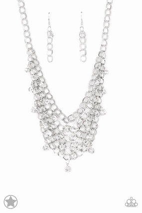 Paparazzi Accessories ? Fishing for Compliments - Silver Necklace?Flat Rate Ship $4.50? Often Adornment Stunning Item