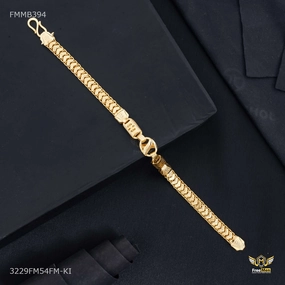 Perfect Composites Heart Patta with C Cut Nawabi Bracelet for Men - FMMB394