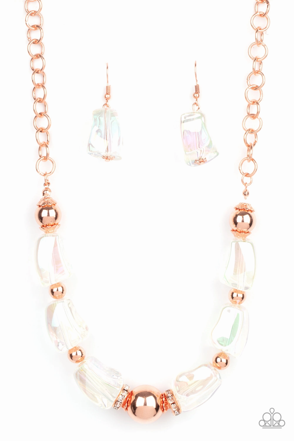 Minimal Present Mother Mood Paparazzi Accessories ? Iridescently Ice Queen - Copper Necklace?Flat Rate Ship $4.50?
