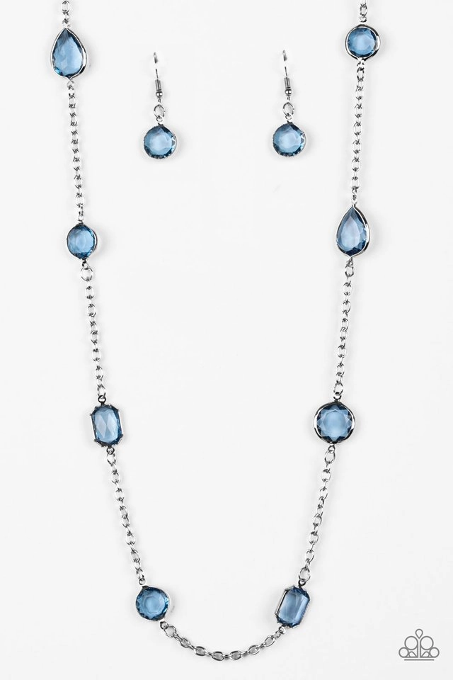 Paparazzi Accessories ?Glassy Glamorous - Blue Necklace? Flat Rate Ship $4.50? Luxury Accessory