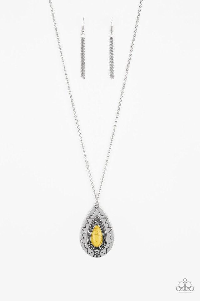 Paparazzi Accessories ?Sedona Solstice - Yellow Necklace? Flat Rate Ship $4.50? Urban Woman Modern Touch