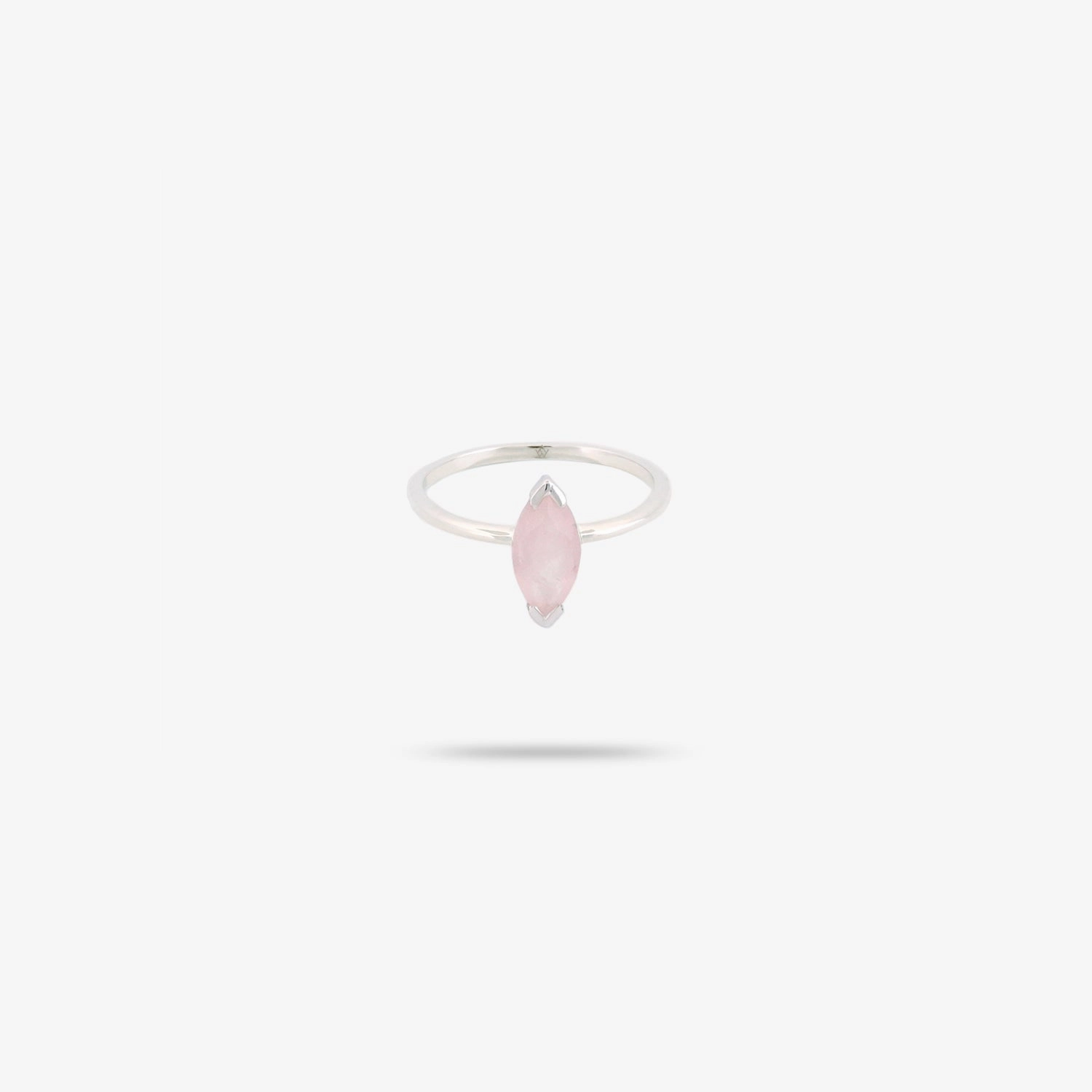 Fashion Accessory Wonderful Symbol Amare Wear Rose Quartz Marquise Solitaire Ring