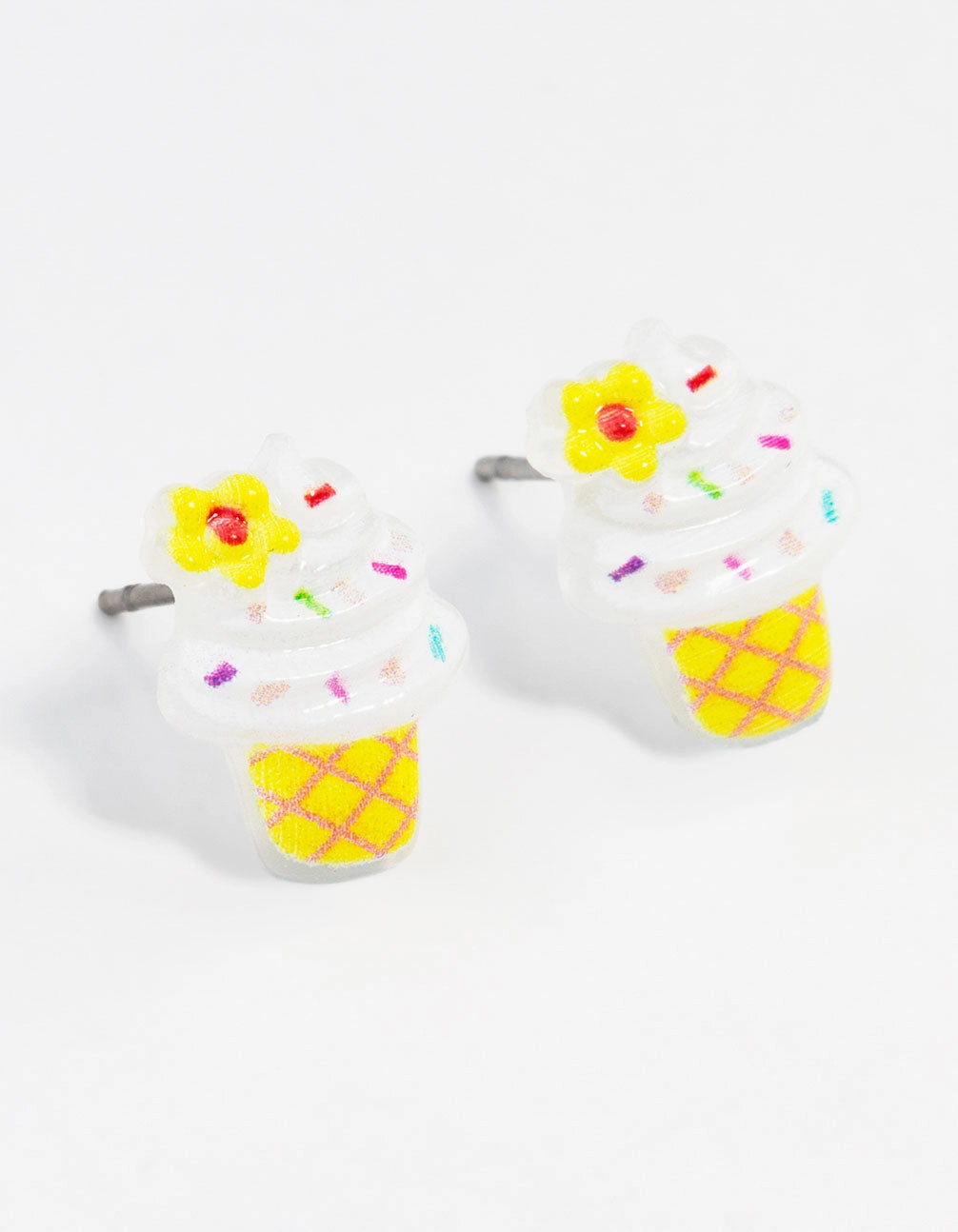 High-Quality Style Ice cream Cone Stud Earrings